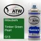 Preview: Mitsubishi, Timber Green Pearl, G13: 400ml Sprühdose, von ATW Autoteile West.